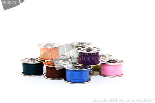 Image of Colorful spools of thread