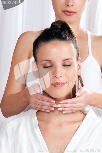 Image of Woman Receiving a Face Massage