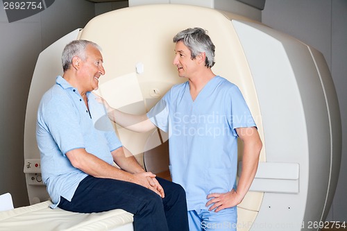 Image of Senior Patient With Technician