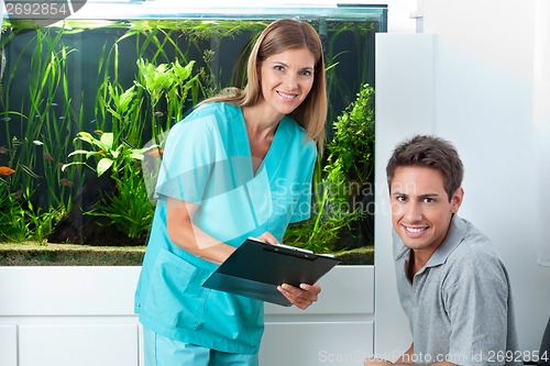 Image of Doctor And Patient In Dental Clinic