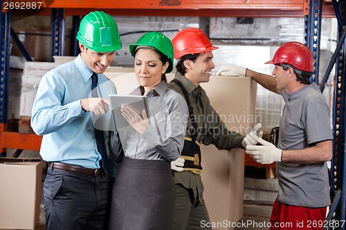 Image of Supervisors And Foremen At Warehouse