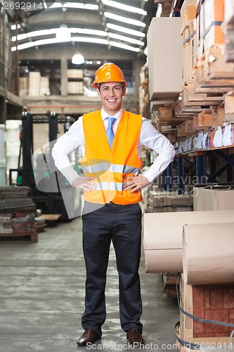 Image of Confident Supervisor at Warehouse
