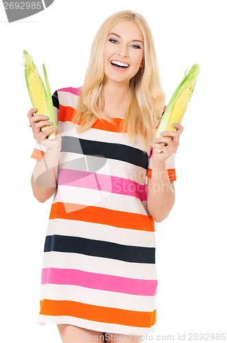 Image of Woman with maize