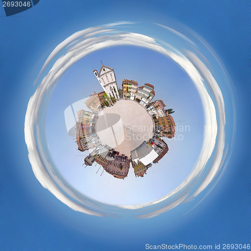 Image of Town Square as a planet