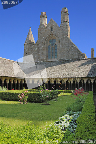 Image of Garden in the abbey of Mont Saint Michel