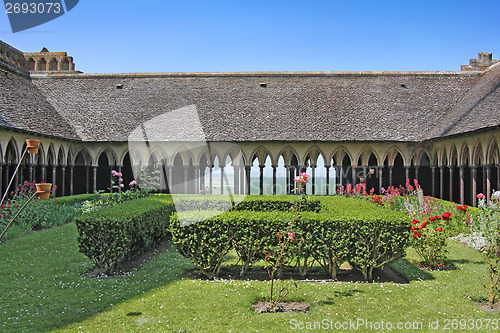 Image of Cloister in the abbey of Mont Saint Michel