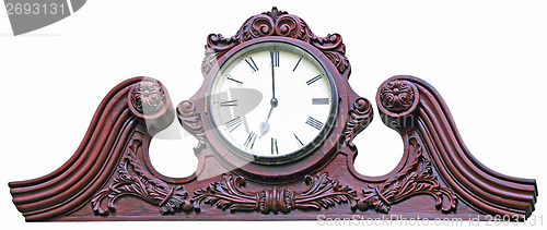 Image of Wooden wall clock