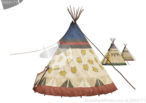 Image of Native American Teepees