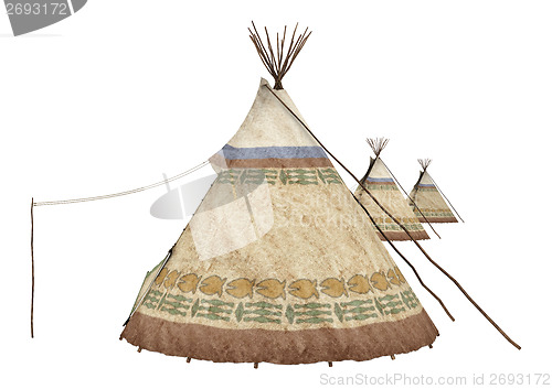 Image of Native American Teepees