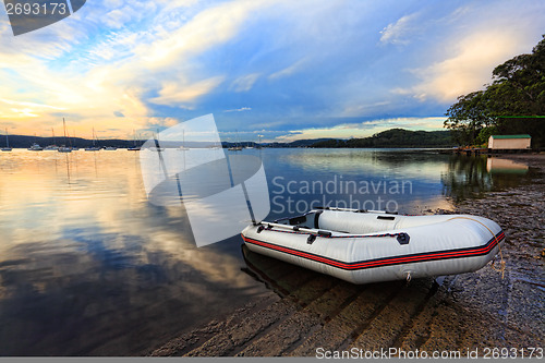 Image of Boats at Saratoga in the late afternoon