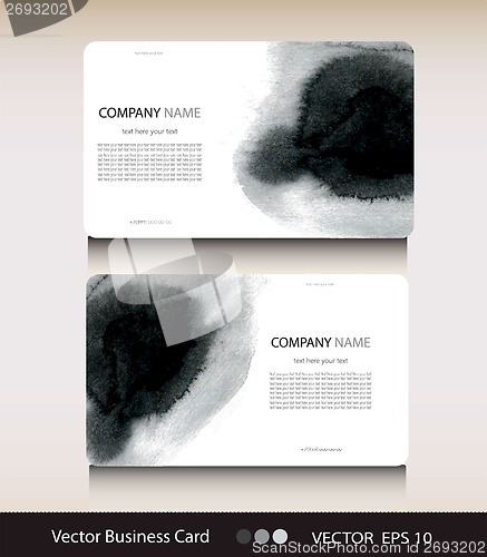 Image of Set of abstract business card with place for your text