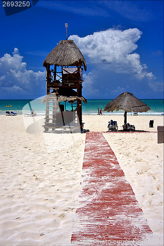 Image of  in mexico rock stone sky cloud people coastline and summer 