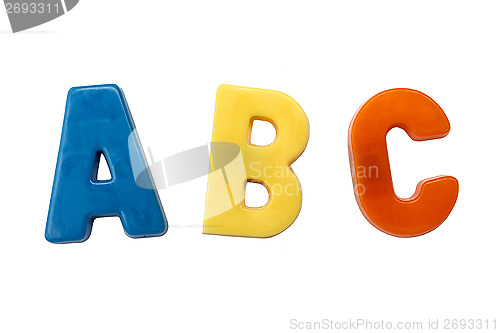 Image of Letter magnets A B C 
