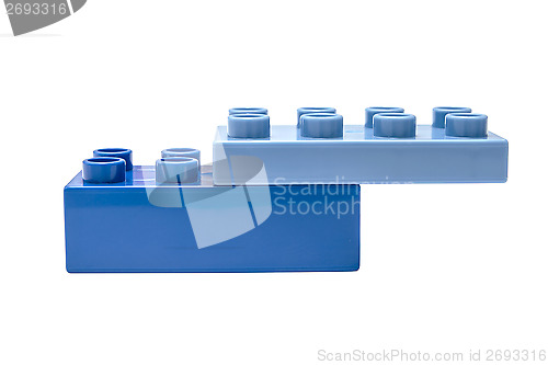 Image of blue building block