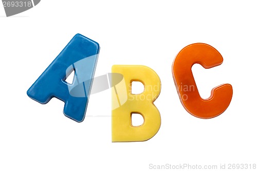 Image of Letter magnets A B C