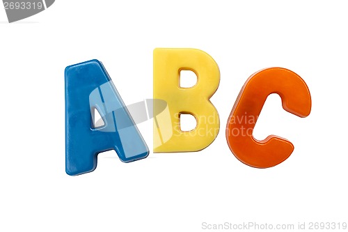 Image of Letter magnets A B C
