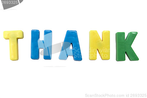 Image of Letter magnets THANK