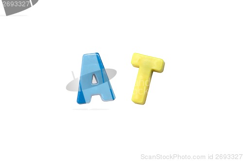 Image of Letter magnets  AT