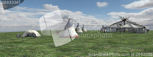 Image of Native American Village