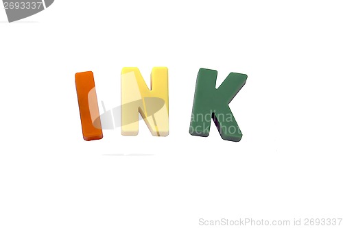 Image of Letter magnets  ink