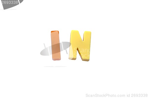 Image of Letter magnets  IN