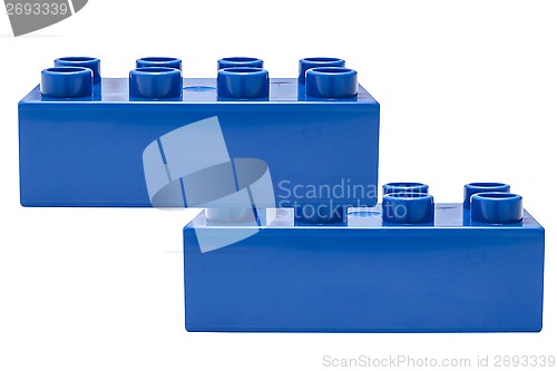 Image of blue building block
