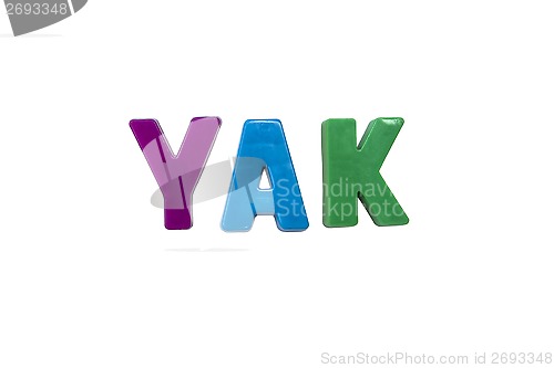 Image of Letter magnets YAK