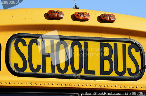 Image of front of a yellow school bus