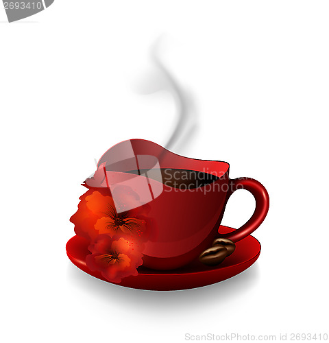 Image of Red Cup Of Coffee