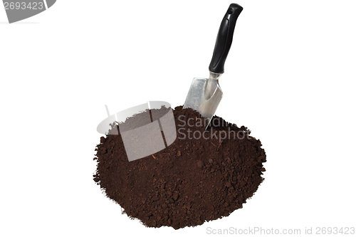 Image of Trowel and soil