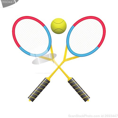 Image of tennis rackets