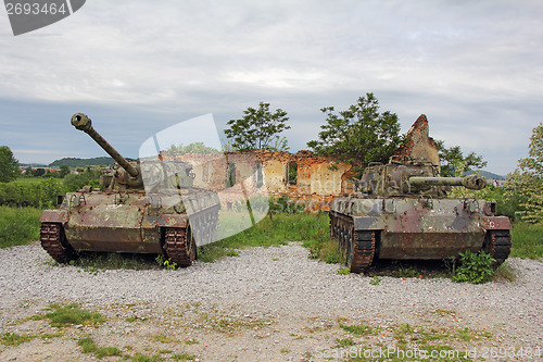 Image of Two old tank