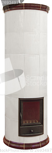 Image of White ceramic Fireplace