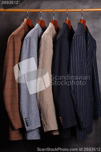 Image of jackets on hangers