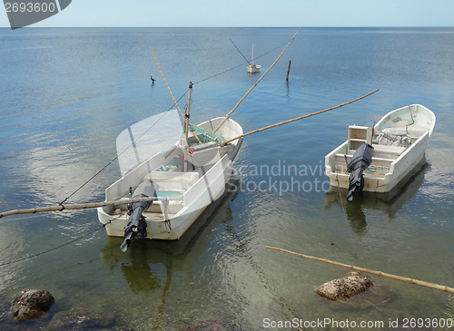 Image of small fishing boats