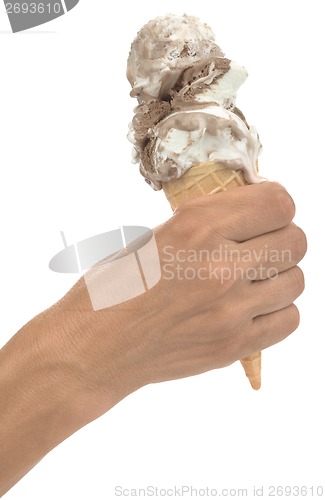 Image of Ice Cream in Hand Cutout