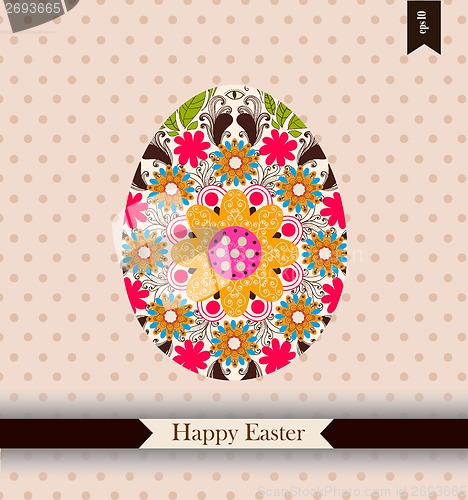 Image of Easter greeting card with place for your text