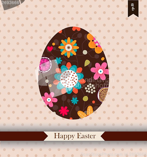 Image of Easter greeting card with place for your text