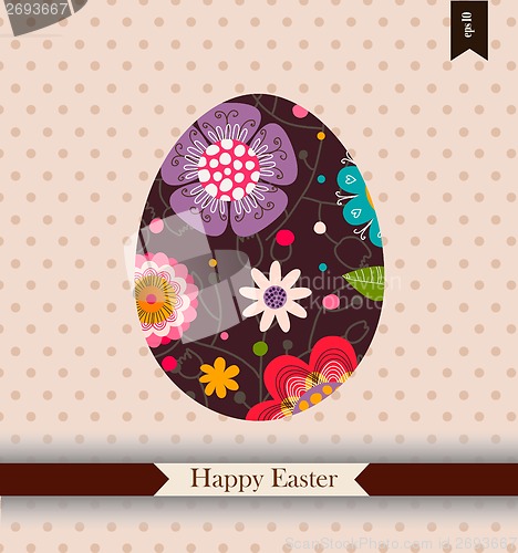 Image of Easter greeting card with place for your text