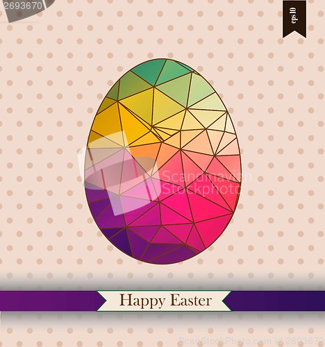 Image of Easter greeting card with place for your text