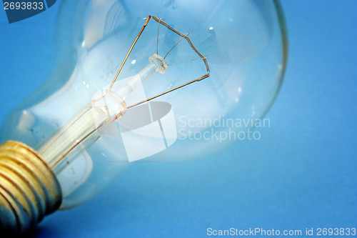 Image of Background with lit lightbulb
