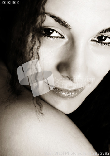 Image of Beautiful girl face