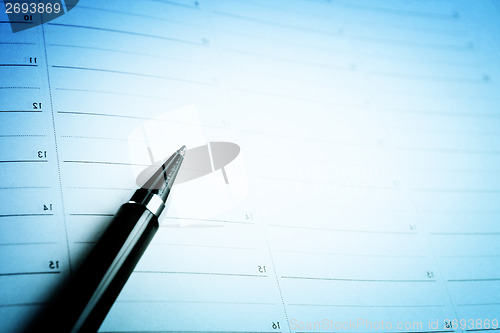 Image of Color pencil and agenda