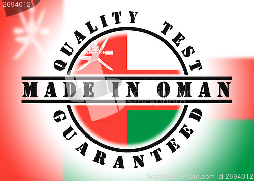 Image of Quality test guaranteed stamp 