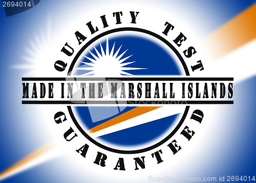 Image of Quality test guaranteed stamp 