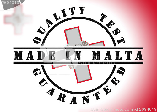 Image of Quality test guaranteed stamp 