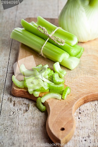 Image of fresh organic celery and fennel 