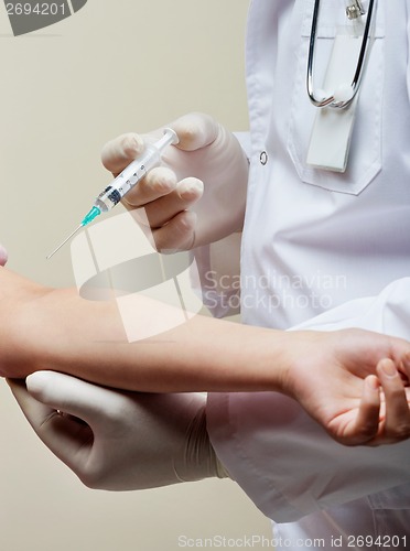 Image of Medicine Injection in Arm