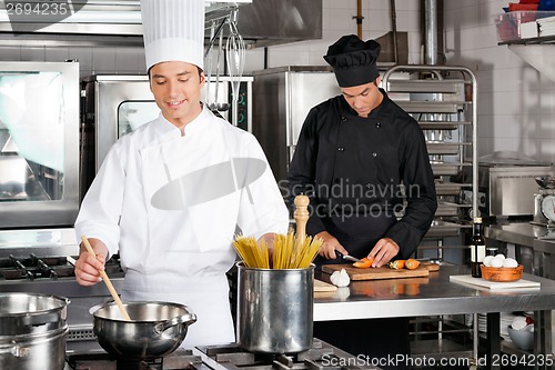 Image of Male Chef Preparing Food