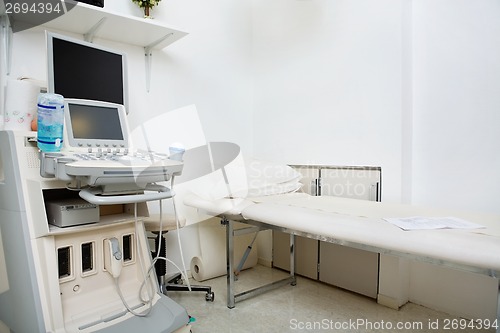 Image of Medical Room With Ultrasound Machine